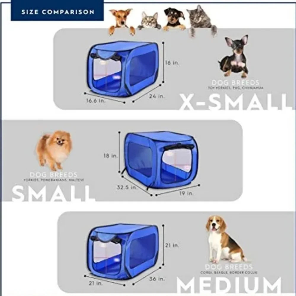 Pooch Pen Solid Pop-up Pet Kennel 32.5